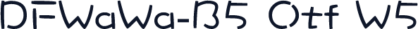 DFWaWa-B5 Otf W5