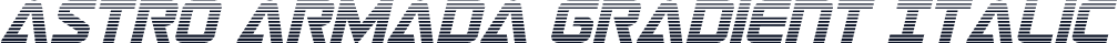 Astro Armada Gradient Italic