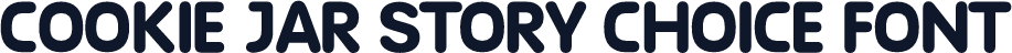 Cookie Jar Story Choice Font