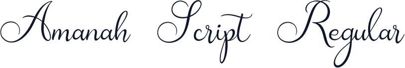 Amanah Script Regular