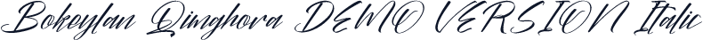 Bokeylan Qimghora DEMO VERSION Italic