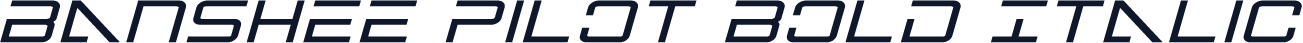 Banshee Pilot Bold Italic
