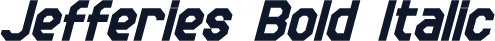Jefferies Bold Italic