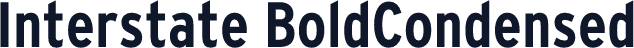 Interstate BoldCondensed