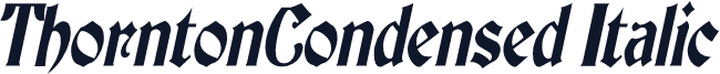 ThorntonCondensed Italic
