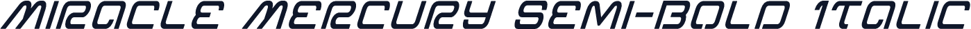 Miracle Mercury Semi-Bold Italic