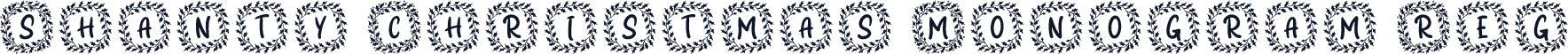 Shanty Christmas Monogram Reg