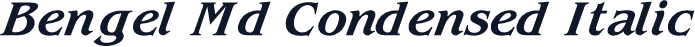 Bengel Md Condensed Italic