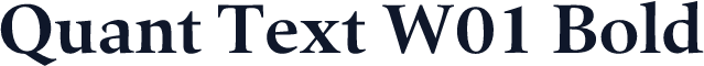Quant Text W01 Bold