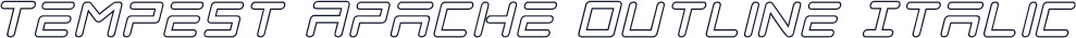 Tempest Apache Outline Italic