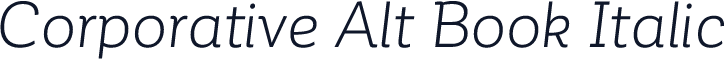 Corporative Alt Book Italic