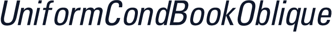 UniformCondBookOblique