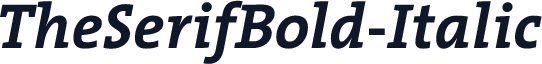 TheSerifBold-Italic