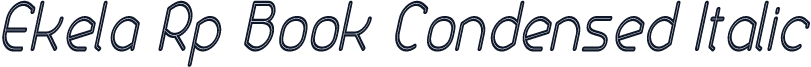 Ekela Rp Book Condensed Italic