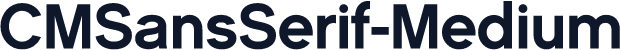 CMSansSerif-Medium