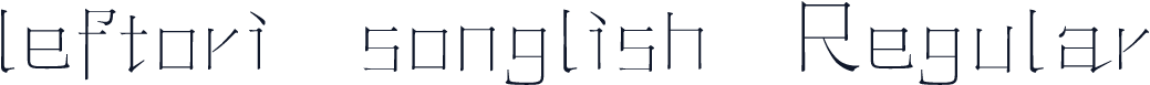 leftori songlish Regular