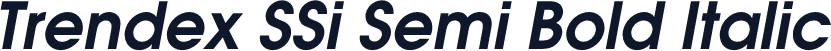 Trendex SSi Semi Bold Italic