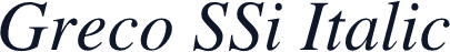Greco SSi Italic