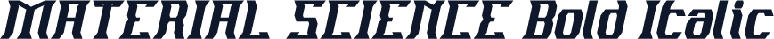 MATERIAL SCIENCE Bold Italic
