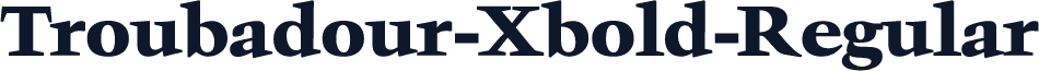 Troubadour-Xbold-Regular