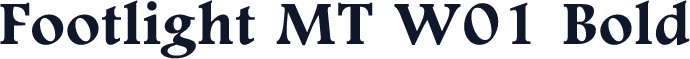 Footlight MT W01 Bold