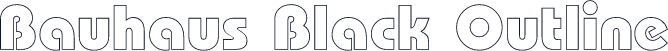 Bauhaus Black Outline