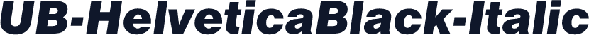 UB-HelveticaBlack-Italic