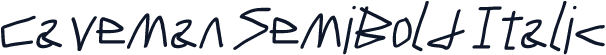 Caveman SemiBold Italic