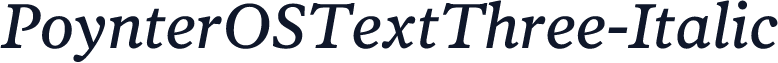 PoynterOSTextThree-Italic