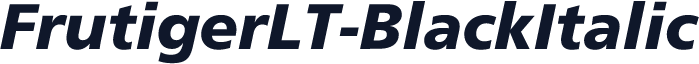 FrutigerLT-BlackItalic