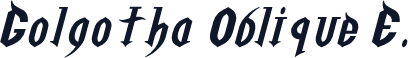 Golgotha Oblique E.