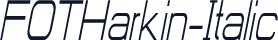 FOTHarkin-Italic