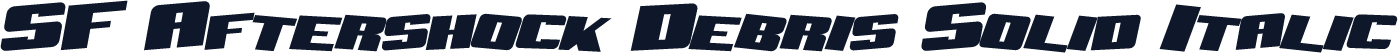SF Aftershock Debris Solid Italic