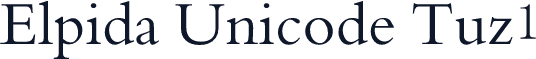 Elpida Unicode Tuz1