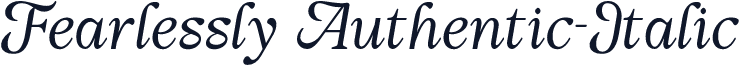 Fearlessly Authentic-Italic