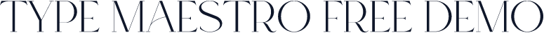Type Maestro Free Demo