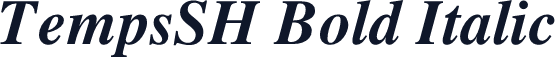TempsSH Bold Italic