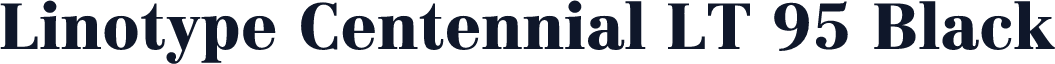 Linotype Centennial LT 95 Black