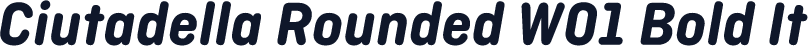 Ciutadella Rounded W01 Bold It
