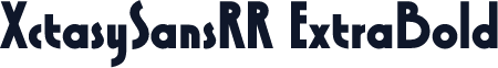XctasySansRR ExtraBold