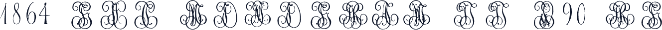 1864 GLC Monogram IJ W90 Rg
