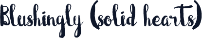 Blushingly (solid hearts)