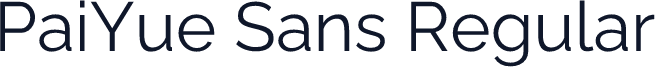 PaiYue Sans Regular