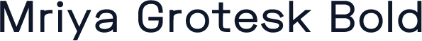 Mriya Grotesk Bold