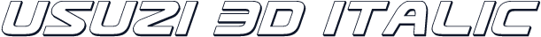 Usuzi 3D Italic