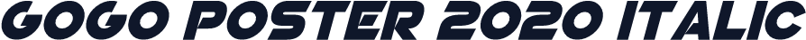 GoGo Poster 2020 Italic