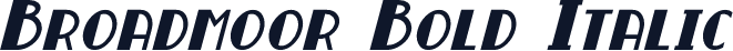 Broadmoor Bold Italic