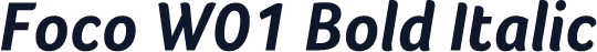 Foco W01 Bold Italic