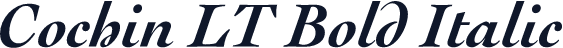 Cochin LT Bold Italic