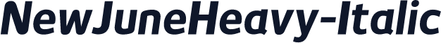 NewJuneHeavy-Italic